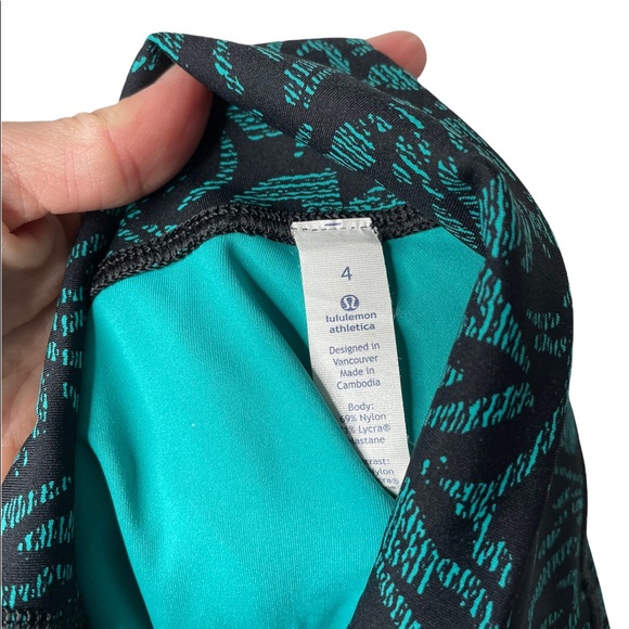 lululemon | Lululemon Wunder Under Hi-Rise 7/8 Tight Thrive Viridian Green Black - Picture 6 of 7